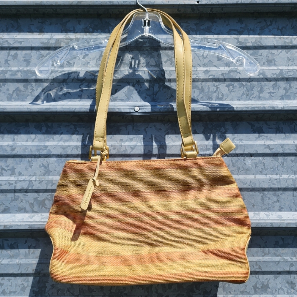 Etienne Aigner Yellow and Orange Shoulder Bag